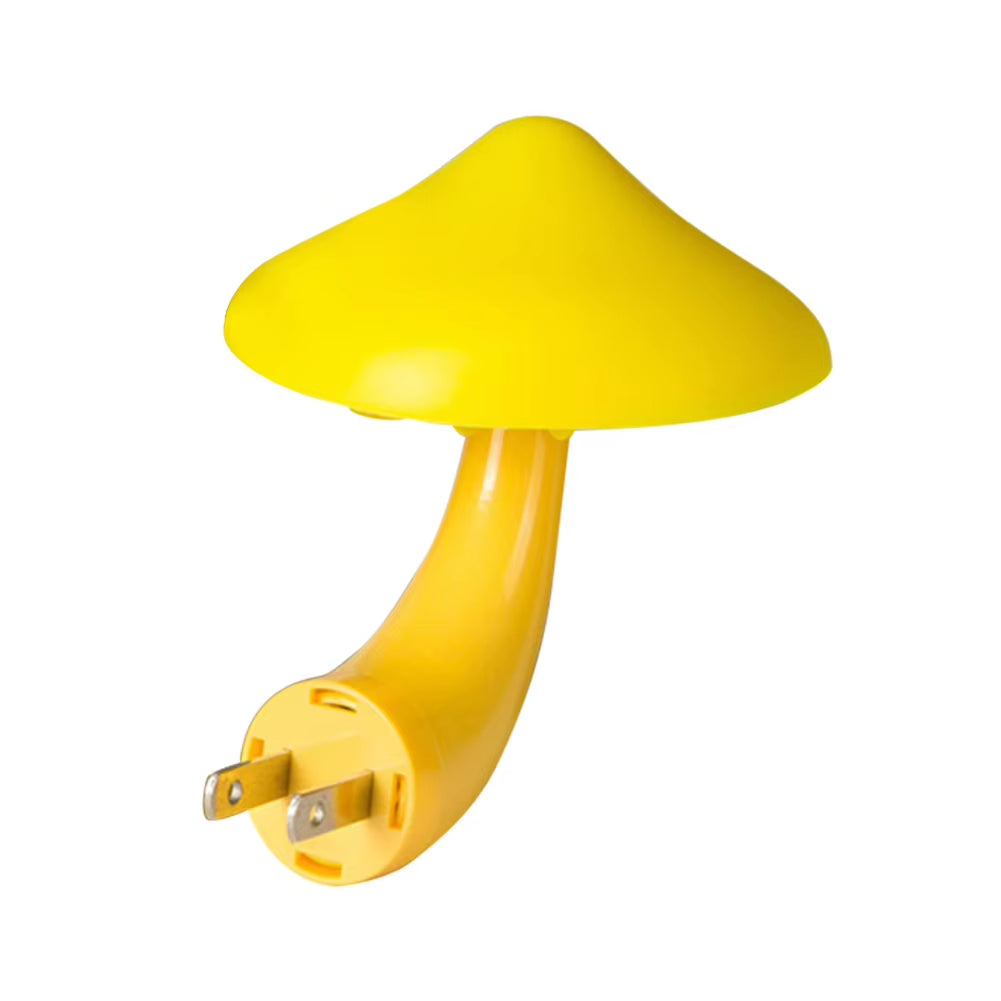 Creative Mushroom Night Light Light-Control Sensor LED Mushroom Night Light Energy Saving US/EU Plug for Home Kitchen Bathroom